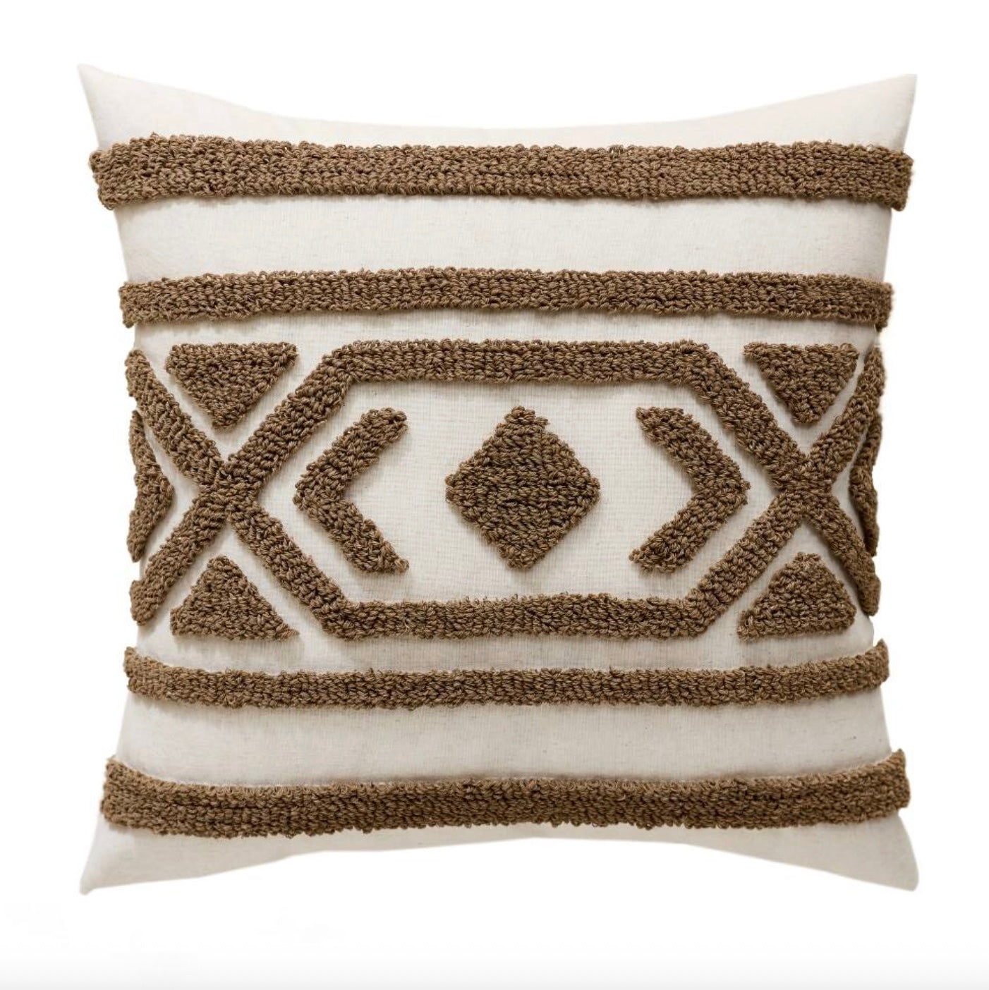 Boho Tufted Geometric Throw Pillow Covers