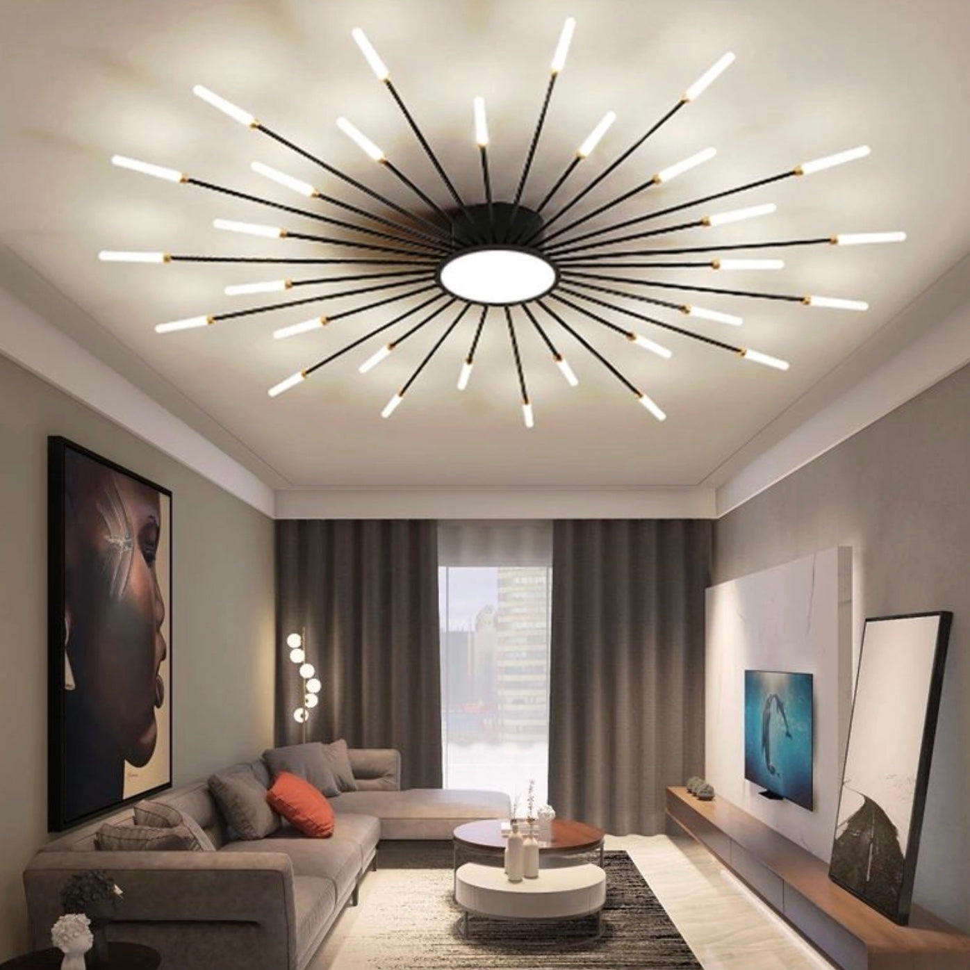 Modern LED Chandelier for Living Room
