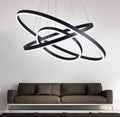 Modern 3-Ring Acrylic LED Chandelier